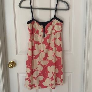 Roxy Floral Dress with Adjustable Straps & Zipper